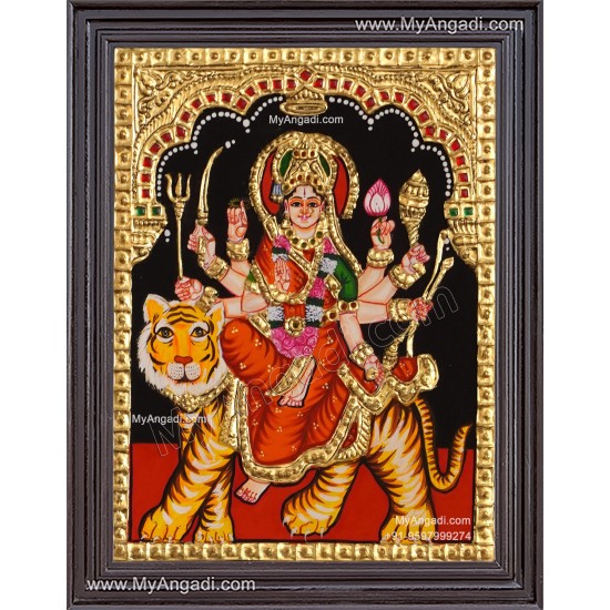 Durga Devi Tanjore Painting