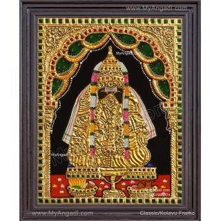 Pillaiyarpatti karpaga Vinayagar Tanjore Painting