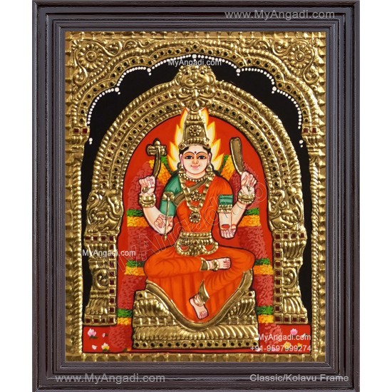 Angala Amman Tanjore Painting