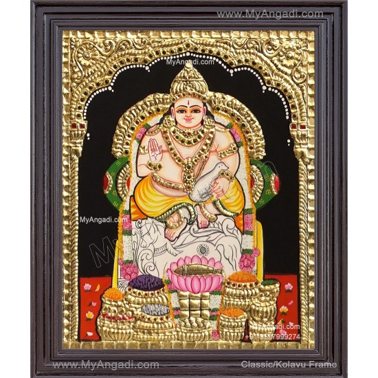 Kuberar Tanjore Painting Kuberar Tanjore Painting