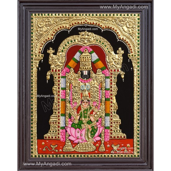 Balaji Lakshmi Tanjore Painting Balaji Lakshmi Tanjore Painting