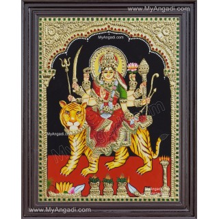 Durga Devi Tanjore Painting