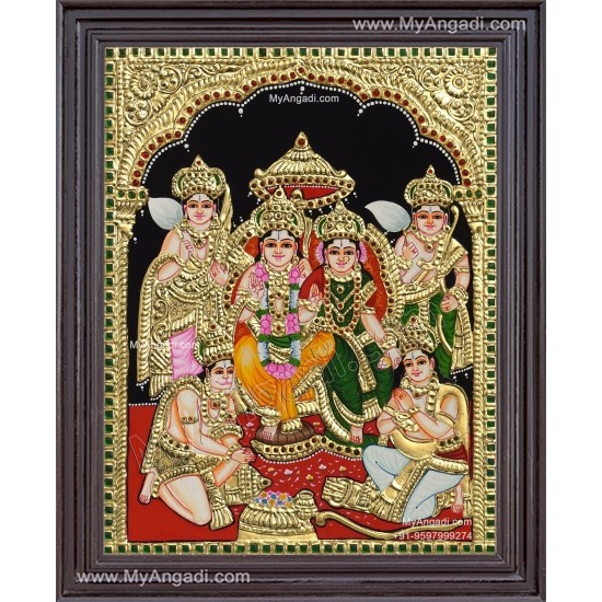 Ram Darbar Tanjore Painting Ram Darbar Tanjore Painting