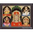 5 God - Ganesha, Lakshmi, Saraswathi, Balaji, Murugan Tanjore Paintings