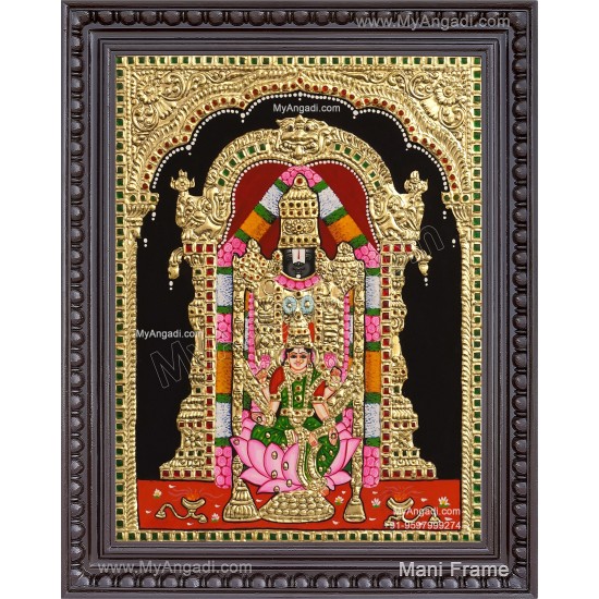 Balaji Lakshmi Tanjore Painting Balaji Lakshmi Tanjore Painting