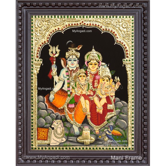 Shiva Family Tanjore Paintings Shiva Family Tanjore Paintings