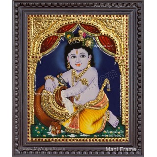 Butter Krishna Tanjore Paintings Butter Krishna Tanjore Paintings