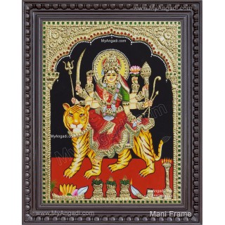 Durga Devi Tanjore Painting Durga Devi Tanjore Painting