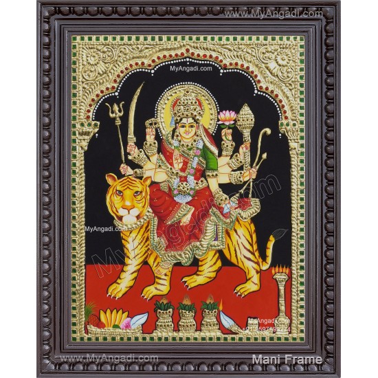 Durga Devi Tanjore Painting Durga Devi Tanjore Painting