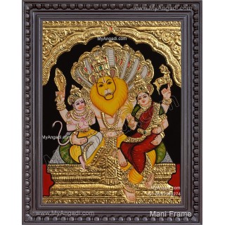  Lakshmi Narasimhar Tanjore Painting