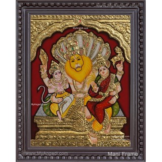 Narasimha Lakshmi Tanjore Painting