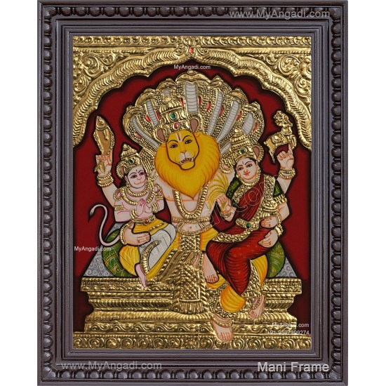 Narasimha Lakshmi Tanjore Painting Narasimha Lakshmi Tanjore Painting