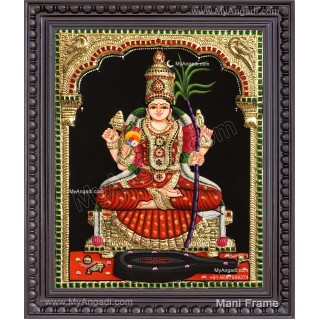 Kamatchi Amman 3D Tanjore Painting