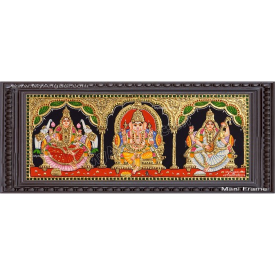 3 Panel Tanjore Painting