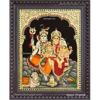 Shiva Family Tanjore Paintings Shiva Family Tanjore Paintings