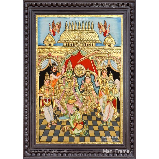 Ramar Pattabhisekam Tanjore Painting Ramar Pattabhisekam Tanjore Painting