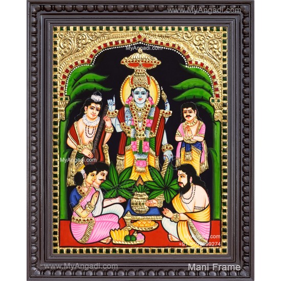 Sathya Narayana Swami Tanjore Painting