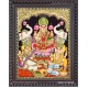 Ganesha Lakshmi Saraswathi Tanjore Painting