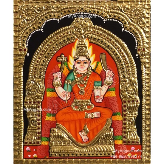 Angala Amman Tanjore Painting Angala Amman Tanjore Painting