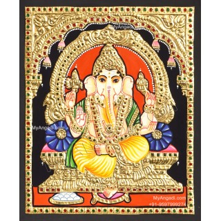 Ganesha Tanjore Painting Ganesha Tanjore Painting