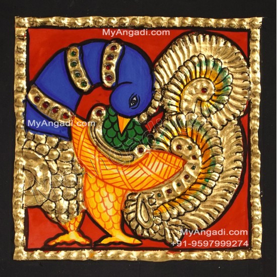 Peacock Tanjore Paintings Peacock Tanjore Paintings