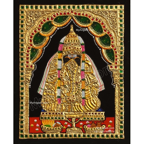 Pillaiyarpatti karpaga Vinayagar Tanjore Painting