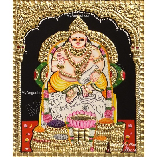 Kuberar Tanjore Painting Kuberar Tanjore Painting