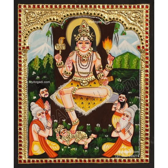 Dakshinamurthi Tanjore Painting