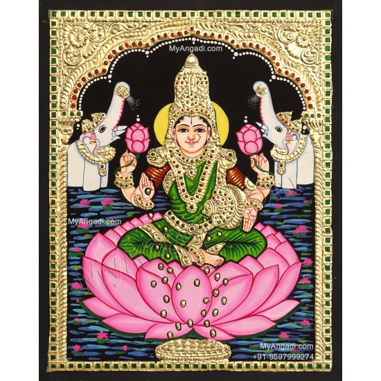 Gaja Lakshmi Tanjore Paintings