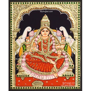 Gajalakshmi Tanjore Painting Gajalakshmi Tanjore Painting