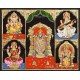 5 God - Ganesha, Lakshmi, Saraswathi, Balaji, Murugan Tanjore Paintings