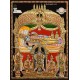 Ranganathar with Sri Devi and Bhu Devi Tanjore Painting