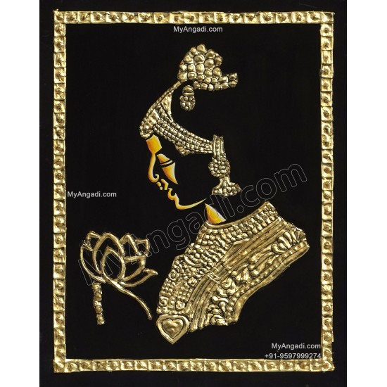 lady-face-tanjore-painting