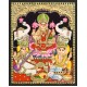Ganesha Lakshmi Saraswathi Tanjore Painting