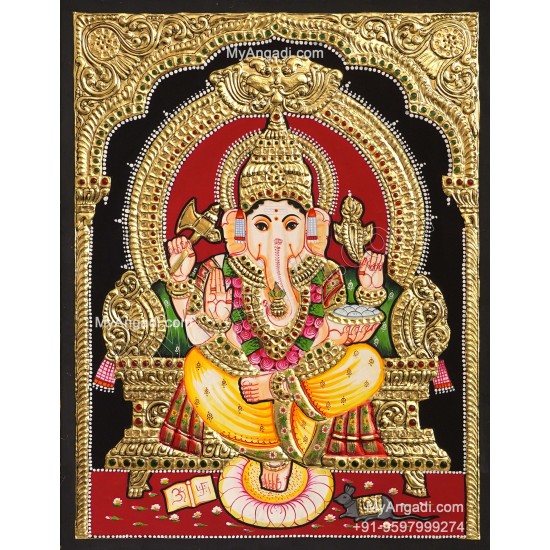 Ganesha Tanjore Painting