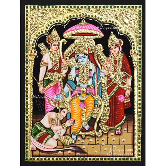 Ram Darbar Tanjore Painting Ram Darbar Tanjore Painting
