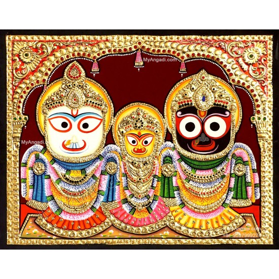 Jagannathar - Tanjore Painting Jagannathar - Tanjore Painting