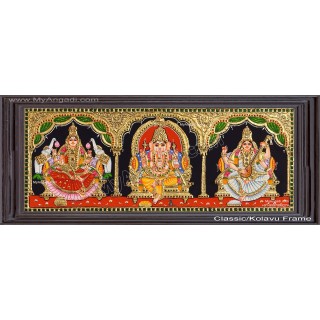 3 Panel Tanjore Painting