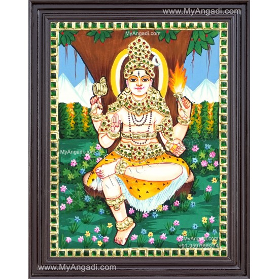 Dakshinamoorthi Tanjore Painting Dakshinamoorthi Tanjore Painting