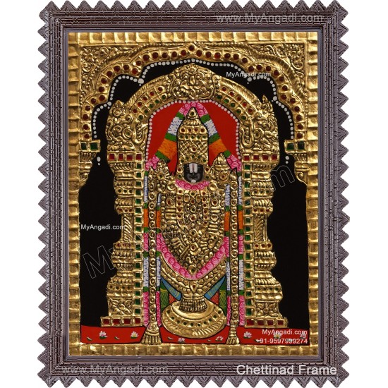 Venkateshwara  Tanjore Painting