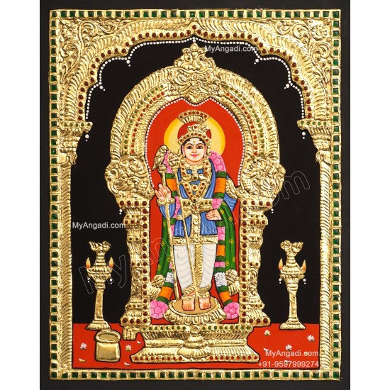 Raja Alangara Murugan Tanjore Painting Raja Alangara Murugan Tanjore Painting