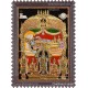 Ranganathar with Sri Devi and Bhu Devi Tanjore Painting