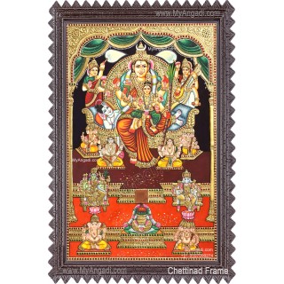 Raja Rajeshwari Tanjore Painting