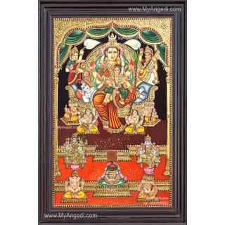Raja Rajeshwari Tanjore Painting
