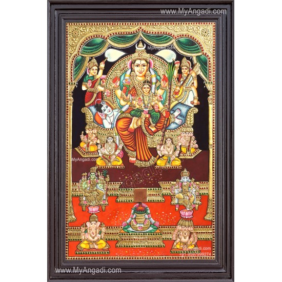 Raja Rajeshwari Tanjore Painting Raja Rajeshwari Tanjore Painting