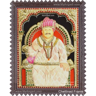 3D satpal maharaj tanjore painting
