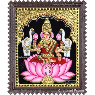 Gajalakshmi  Tanjore Painting