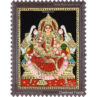 Gajalakshmi  Tanjore Painting