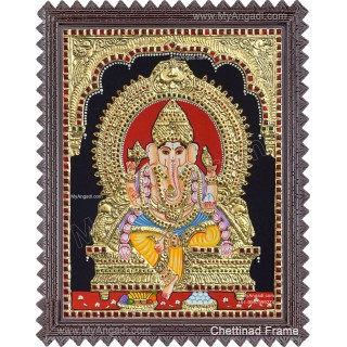 Ganesha  Tanjore Painting