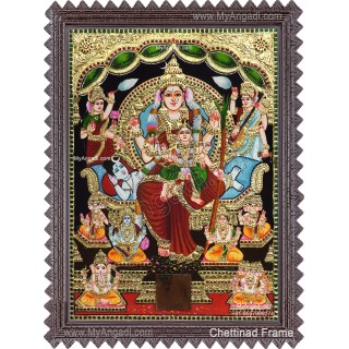 Raja Rajeshwari Tanjore Painting